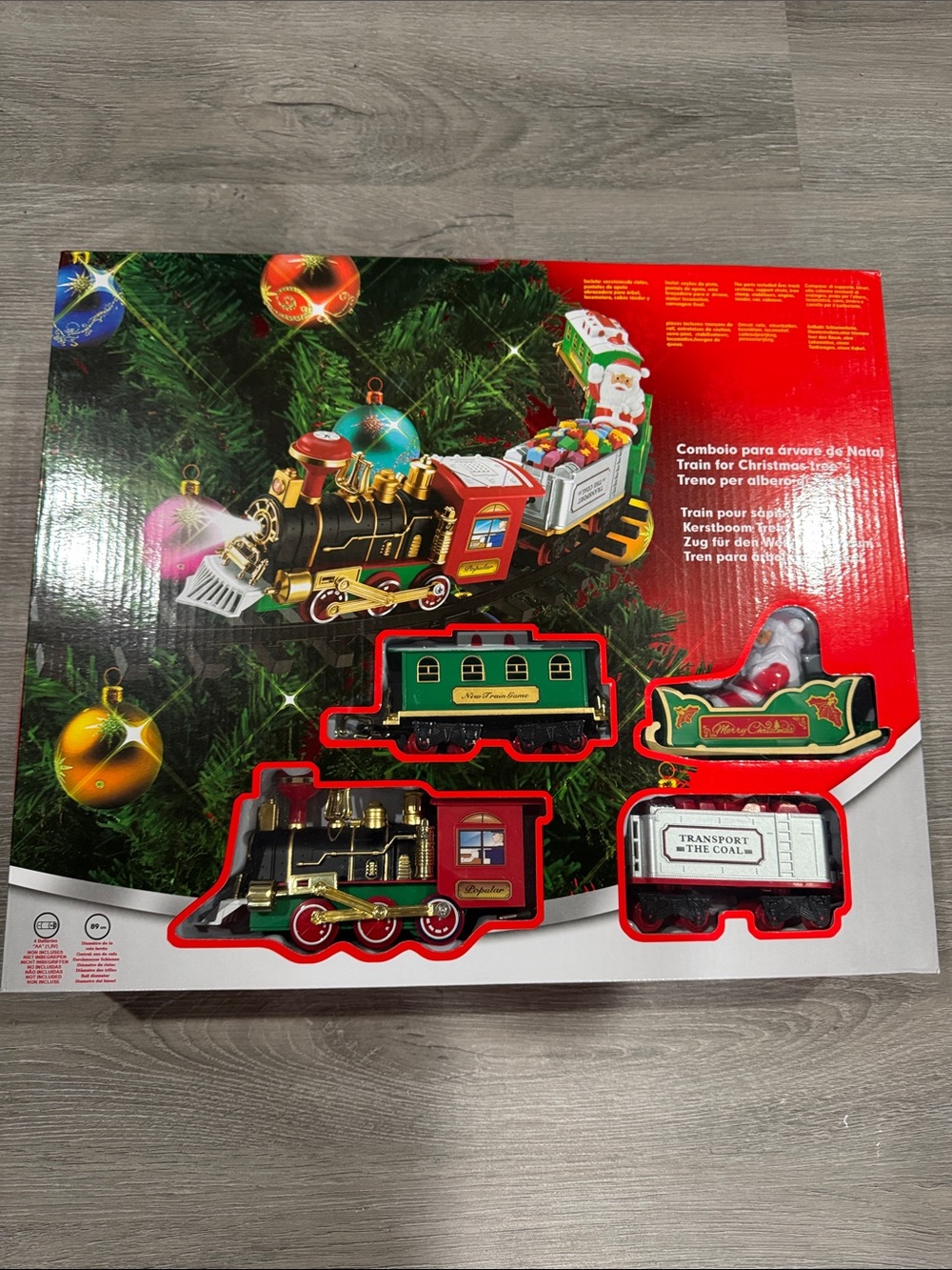 Holiday Toy Train Set for Christmas Tree
